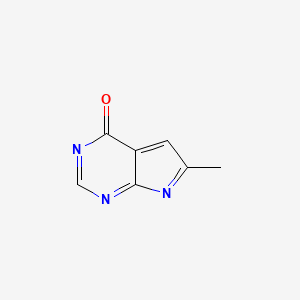 molecular formula C7H5N3O B14809644 6-Methylpyrrolo[2,3-d]pyrimidin-4-one 