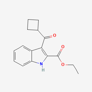molecular formula C16H17NO3 B14809739 Ethyl 3-(cyclobutylcarbonyl)indole-2-carboxylate 