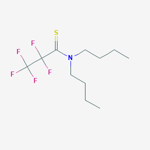 molecular formula C11H18F5NS B14809751 N,N-dibutyl-2,2,3,3,3-pentafluoropropanethioamide 