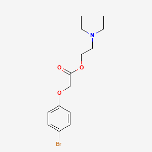 molecular formula C14H20BrNO3 B14809786 Acetic acid, (4-bromophenoxy)-, 2-(diethylamino)ethyl ester CAS No. 16737-87-4
