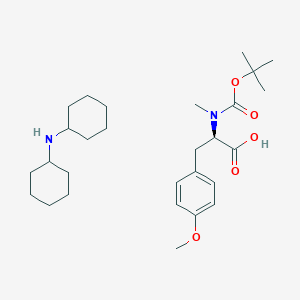 molecular formula C28H46N2O5 B14809791 Boc-N-Me-D-Tyr(Me)-OH.DCHA 