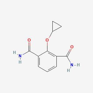 molecular formula C11H12N2O3 B14809895 2-Cyclopropoxyisophthalamide 