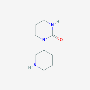 molecular formula C9H17N3O B14809930 1-(piperidin-3-yl)tetrahydropyrimidin-2(1H)-one 