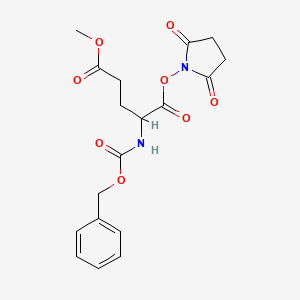 molecular formula C18H20N2O8 B14810084 N-Cbz-O5-methyl-L-glutamic acid succinimido ester 