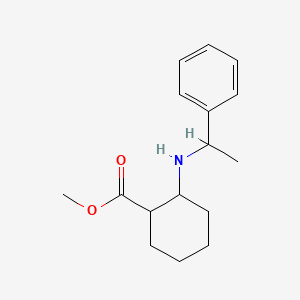 molecular formula C16H23NO2 B14810140 Methyl 2-(1-phenylethylamino)cyclohexanecarboxylate 