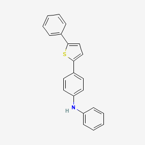 molecular formula C22H17NS B14810229 N-phenyl-4-(5-phenylthiophen-2-yl)aniline 