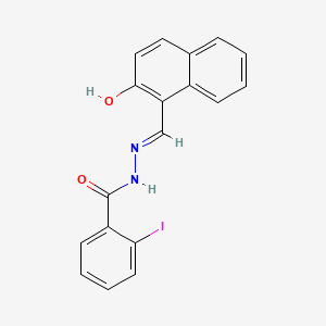 molecular formula C18H13IN2O2 B14810410 N'-[(E)-(2-hydroxynaphthalen-1-yl)methylidene]-2-iodobenzohydrazide 