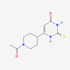 molecular formula C11H15N3O2S B1481063 6-(1-acetylpiperidin-4-yl)-2-thioxo-2,3-dihydropyrimidin-4(1H)-one CAS No. 2098088-14-1