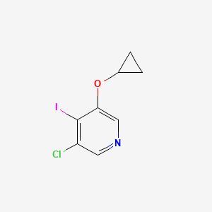 molecular formula C8H7ClINO B14810631 3-Chloro-5-cyclopropoxy-4-iodopyridine 