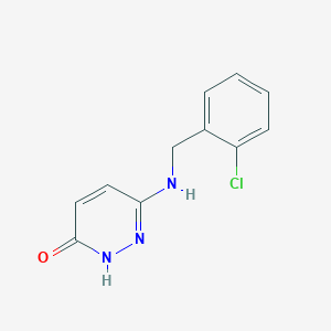 molecular formula C11H10ClN3O B1481087 6-((2-Chlorobenzyl)amino)pyridazin-3-ol CAS No. 1880376-48-6