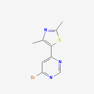 molecular formula C9H8BrN3S B1481098 5-(6-Bromopyrimidin-4-yl)-2,4-dimethylthiazole CAS No. 2092286-14-9