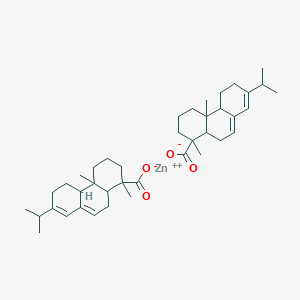 molecular formula C40H58O4Zn B148110 ZINC;1,4a-dimethyl-7-propan-2-yl-2,3,4,4b,5,6,10,10a-octahydrophenanthrene-1-carboxylate CAS No. 9010-69-9
