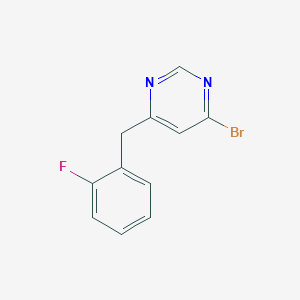 molecular formula C11H8BrFN2 B1481111 4-Bromo-6-(2-fluorobenzyl)pyrimidine CAS No. 2091635-66-2