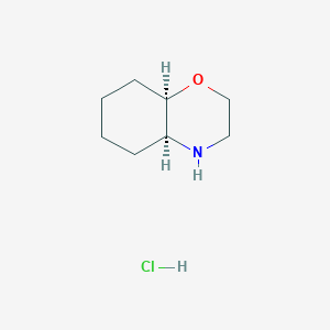 molecular formula C8H16ClNO B14811110 rac-(4aS,8aR)-Octahydro-2H-1,4-benzoxazine hydrochloride 