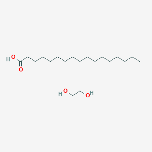 molecular formula C19H40O4 B148114 Ethane-1,2-diol;heptadecanoic acid CAS No. 9005-08-7