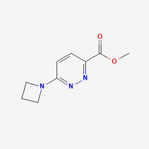 molecular formula C9H11N3O2 B1481173 Methyl 6-(azetidin-1-yl)pyridazine-3-carboxylate CAS No. 2097972-96-6