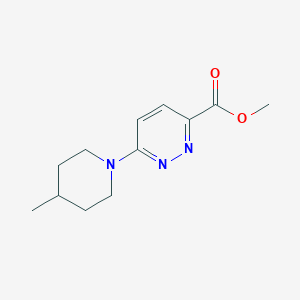 molecular formula C12H17N3O2 B1481179 Methyl 6-(4-methylpiperidin-1-yl)pyridazine-3-carboxylate CAS No. 2097949-36-3