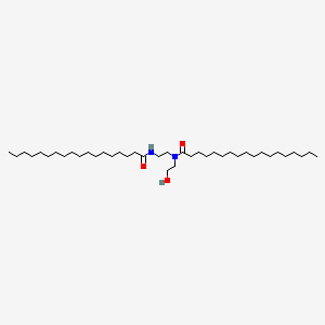 molecular formula C40H80N2O3 B14811970 Octadecanamide, N-(2-hydroxyethyl)-N-[2-[(1-oxooctadecyl)amino]ethyl]- CAS No. 7709-17-3