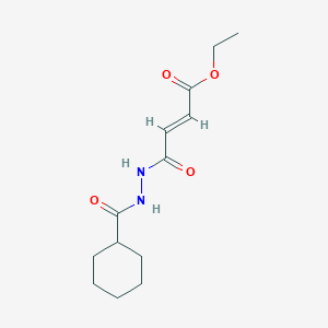 molecular formula C13H20N2O4 B14812233 ethyl (2E)-4-[2-(cyclohexylcarbonyl)hydrazinyl]-4-oxobut-2-enoate 
