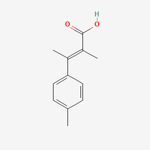 molecular formula C12H14O2 B14812658 (E)-2-Methyl-3-(p-tolyl)but-2-enoic acid 