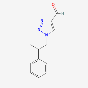 molecular formula C12H13N3O B1481275 1-(2-phenylpropyl)-1H-1,2,3-triazole-4-carbaldehyde CAS No. 1858444-56-0