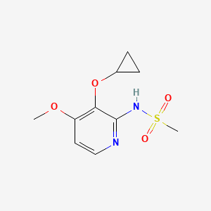 molecular formula C10H14N2O4S B14812945 N-(3-Cyclopropoxy-4-methoxypyridin-2-YL)methanesulfonamide 