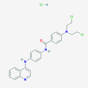 4-(Bis(2-chloroethyl)amino)-N-(4-(4-quinolinylamino)phenyl)benzamide monohydrochloride