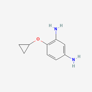 molecular formula C9H12N2O B14813151 4-Cyclopropoxybenzene-1,3-diamine 