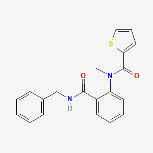 molecular formula C20H18N2O2S B14813357 N-[2-(benzylcarbamoyl)phenyl]-N-methylthiophene-2-carboxamide 