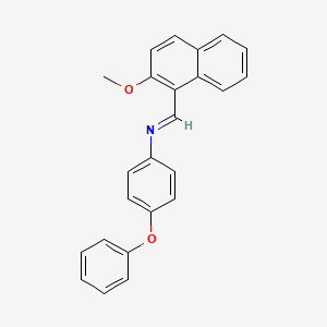 molecular formula C24H19NO2 B14813438 N-[(E)-(2-methoxynaphthalen-1-yl)methylidene]-4-phenoxyaniline 
