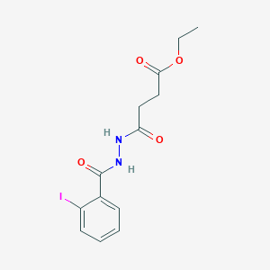 molecular formula C13H15IN2O4 B14813583 Ethyl 4-(2-(2-iodobenzoyl)hydrazinyl)-4-oxobutanoate 