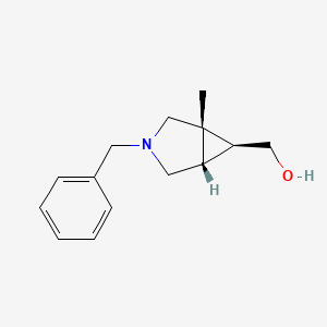 molecular formula C14H19NO B14813600 Rel-((1S,5S,6S)-3-benzyl-1-methyl-3-azabicyclo[3.1.0]hexan-6-yl)methanol 