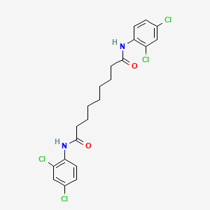 molecular formula C21H22Cl4N2O2 B14813850 N,N'-bis(2,4-dichlorophenyl)nonanediamide 
