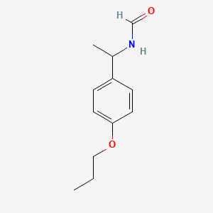 molecular formula C12H17NO2 B14813918 [1-(4-Propoxyphenyl)ethyl]formamide 