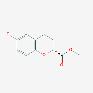 molecular formula C11H11FO3 B14814066 (R)-Methyl 6-fluorochroman-2-carboxylate CAS No. 129050-25-5