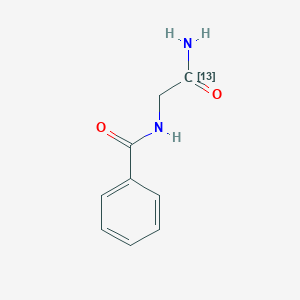 molecular formula C9H10N2O2 B148141 N-(2-amino-2-oxo(213C)ethyl)benzamide CAS No. 137248-42-1