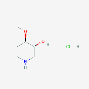 molecular formula C6H14ClNO2 B14814124 trans-3-Hydroxy-4-methoxypiperidine hydrochloride 