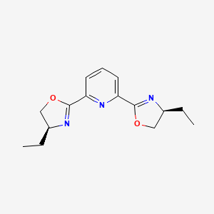 molecular formula C15H19N3O2 B14814452 2,6-Bis((S)-4-ethyl-4,5-dihydrooxazol-2-yl)pyridine 