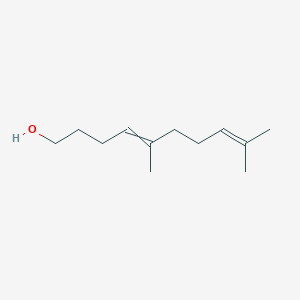 molecular formula C12H22O B14814539 5,9-Dimethyl-4,8-decadien-1-ol CAS No. 31968-71-5