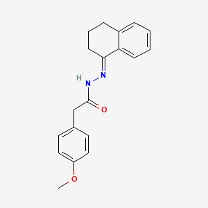 molecular formula C19H20N2O2 B14814625 N'-[(1E)-3,4-dihydronaphthalen-1(2H)-ylidene]-2-(4-methoxyphenyl)acetohydrazide 