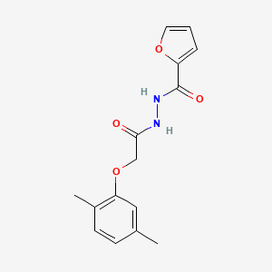 molecular formula C15H16N2O4 B14814652 N'-[2-(2,5-dimethylphenoxy)acetyl]furan-2-carbohydrazide 