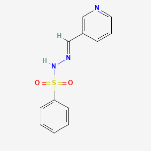 molecular formula C12H11N3O2S B14814806 N'-[(E)-pyridin-3-ylmethylidene]benzenesulfonohydrazide 