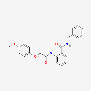 molecular formula C24H24N2O4 B14814886 N-benzyl-2-{[(4-methoxyphenoxy)acetyl](methyl)amino}benzamide 