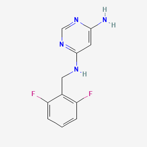 molecular formula C11H10F2N4 B1481493 N4-(2,6-difluorobenzyl)pyrimidine-4,6-diamine CAS No. 2098048-47-4