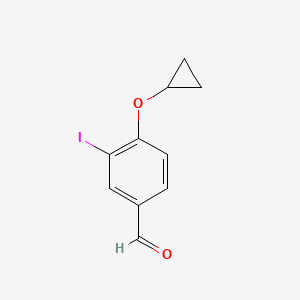 molecular formula C10H9IO2 B14814956 4-Cyclopropoxy-3-iodobenzaldehyde 