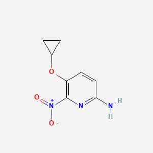 molecular formula C8H9N3O3 B14814992 5-Cyclopropoxy-6-nitropyridin-2-amine 