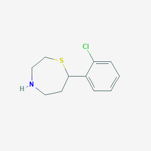 molecular formula C11H14ClNS B14815031 7-(2-Chlorophenyl)-1,4-thiazepane 