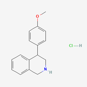 molecular formula C16H18ClNO B1481504 4-(4-Methoxyphenyl)-1,2,3,4-tetrahydroisoquinoline hydrochloride CAS No. 1231254-48-0