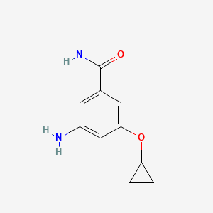 molecular formula C11H14N2O2 B14815081 3-Amino-5-cyclopropoxy-N-methylbenzamide 
