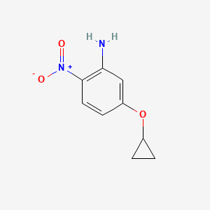 molecular formula C9H10N2O3 B14815116 5-Cyclopropoxy-2-nitroaniline 